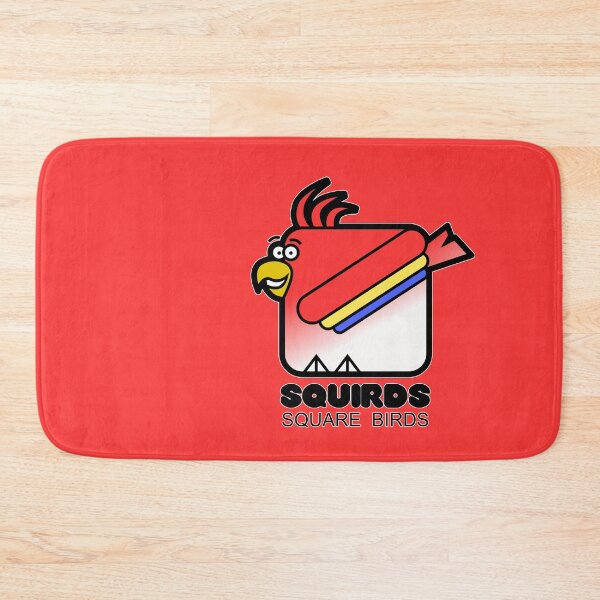 Item preview, Fun Graphic Square Parrot Retro Squirds Red designed and sold by Quooki.