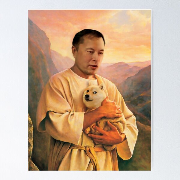 Artikel-Vorschau von Papa Elon wird die Doge Coin beschützen, designt und verkauft von heavenlywhale.