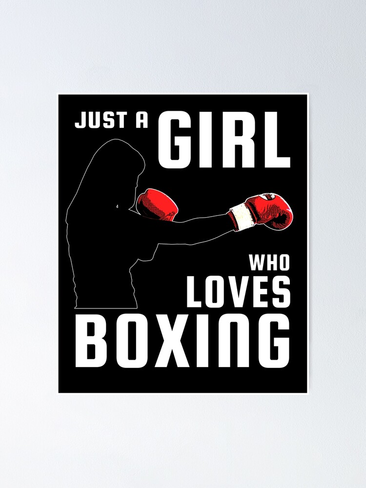 Poster Fille Boxer Boxe Mma Arts Martiaux Femmes Citation Par Sillyquestions Redbubble