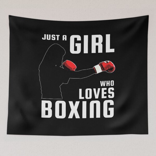 Item preview, Girl Boxer Boxing MMA Martial Arts Women Quote designed and sold by sillyquestions.