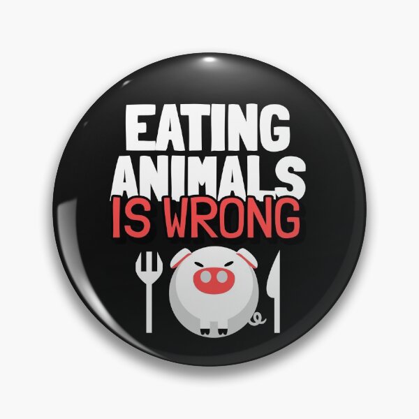 Item preview, Eating Animals Is Wrong designed and sold by curledup-cat.
