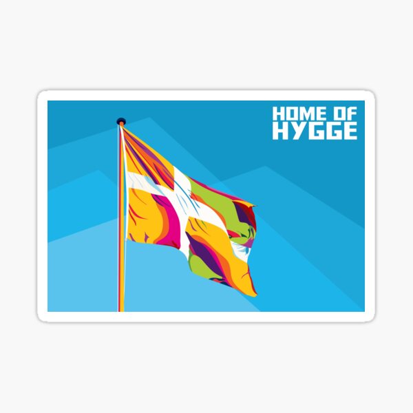Dänemark - home of hygge Sticker
