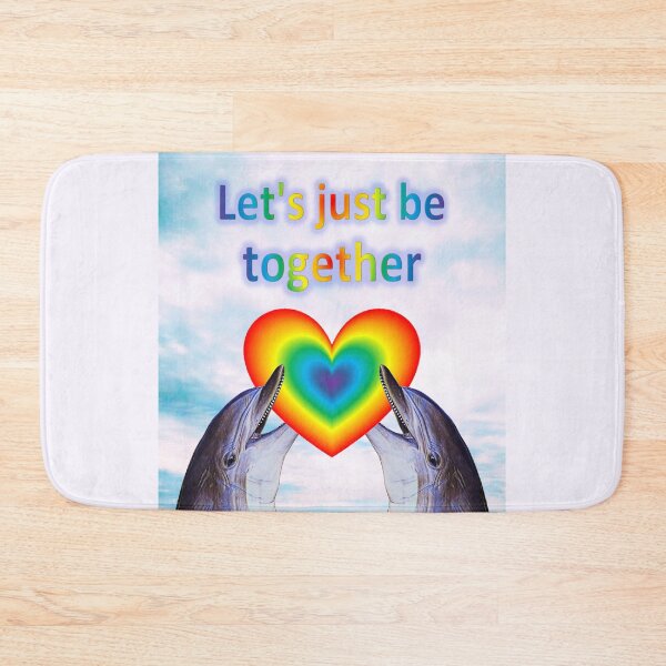 Item preview, A pair of dolphins loving each other, Let's just be together designed and sold by helenkaiy.