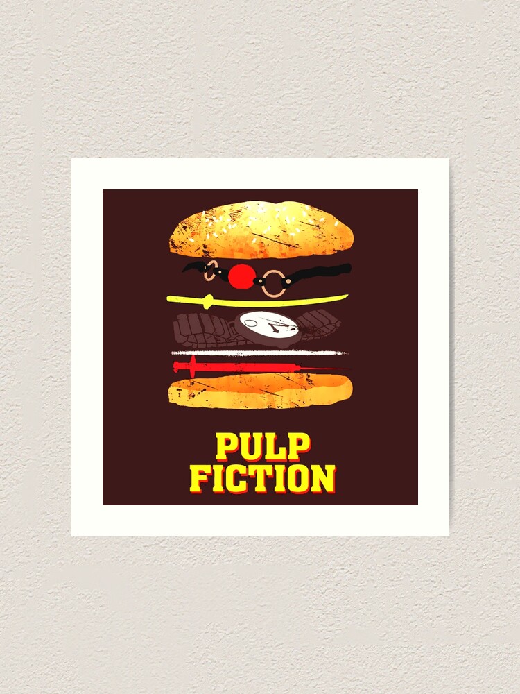 Pulp Fiction Burger Kunstdruck Von Doggiedog Redbubble