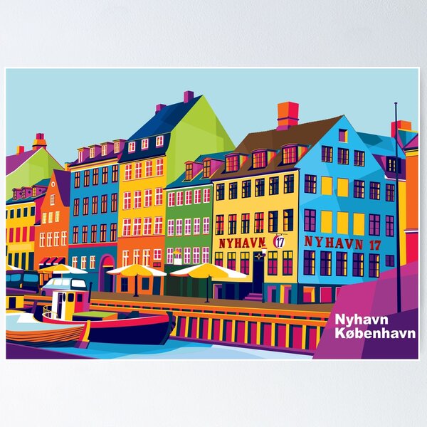 Nyhavn pop-art Poster