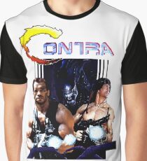 Contra Game Parody Graphic T-Shirt