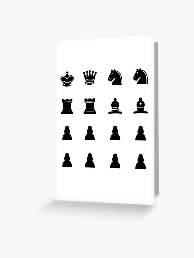 Grußkarte for Sale mit Buntes Schach-König-Stück von UrielG