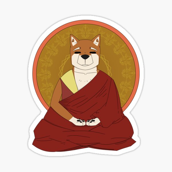 Dalai-Shiba Sticker