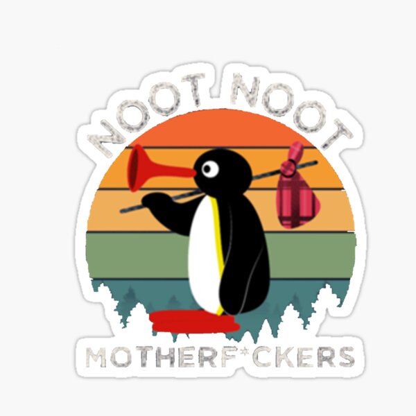 Vista previa del artículo con la obra «Camiseta enojada de Pingu Noot Noot de <br> Celebra su boda! pegatinas | Máscara | Sudaderas con capucha», diseñado y vendido por Beep Peep.