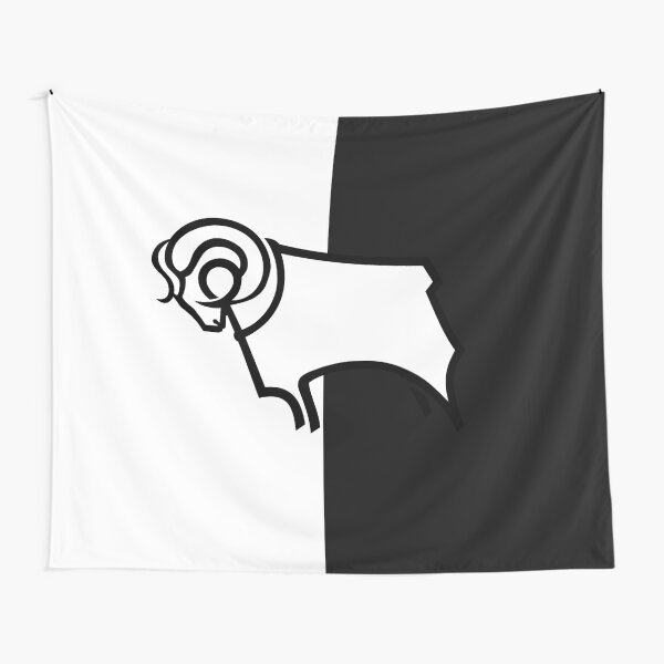 Discover Derby County FC logo - Panel split Tapestry