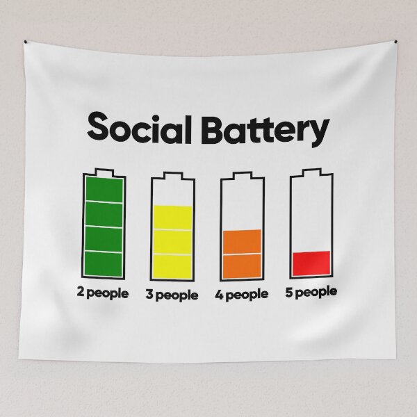 Item preview, Social Battery (white) designed and sold by Bojkiw.