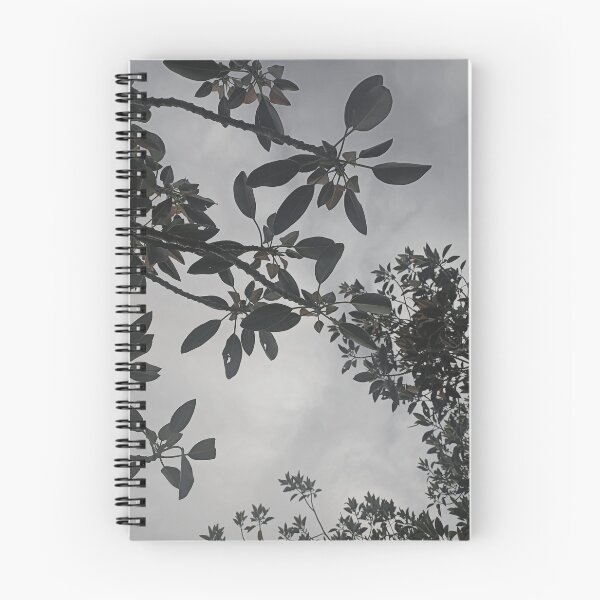 Item preview, leaves on tree brunches, cloudy sky, photography, modern art, leave, leaves, black and white designed and sold by MarJul.