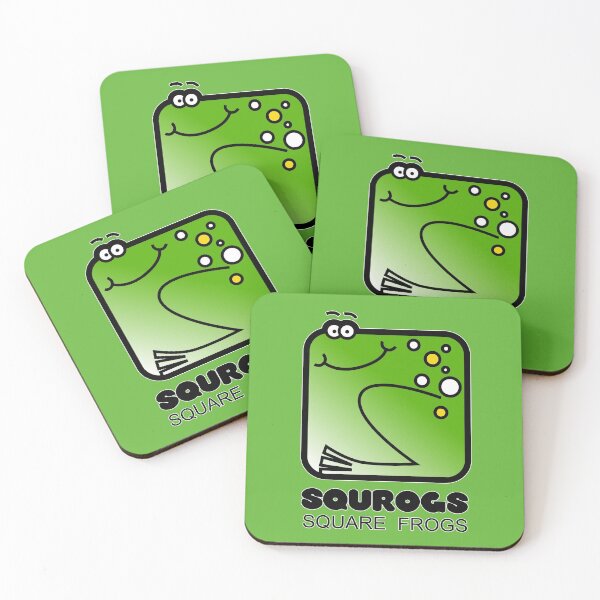 Item preview, Fun Graphic Retro Square Frog Squrogs Green designed and sold by Quooki.