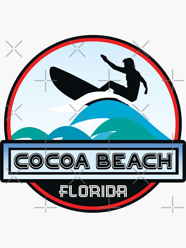 "Surfing COCOA BEACH FLORIDA Surf Surfer Surfboard Waves Ocean Beach
