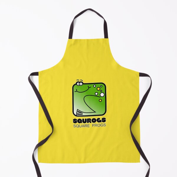 Item preview, Fun Graphic Retro Square Frog Squrogs Lemon Yellow designed and sold by Quooki.