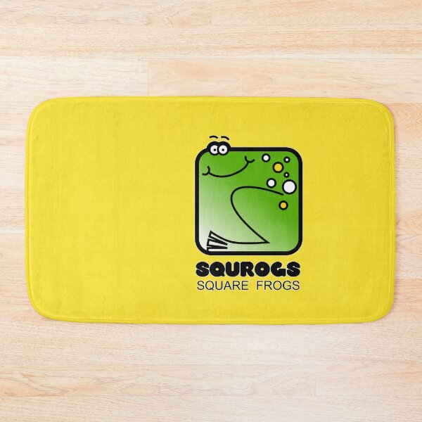 Item preview, Fun Graphic Retro Square Frog Squrogs Lemon Yellow designed and sold by Quooki.