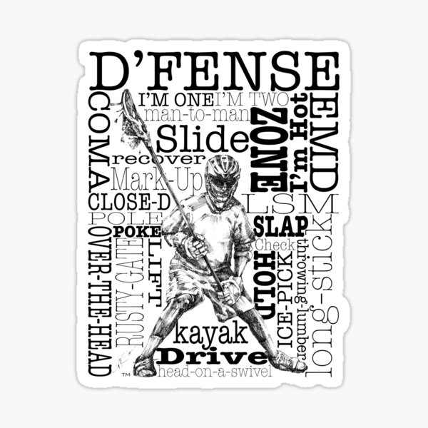 Word Montage-D'FENSE (border) Sticker