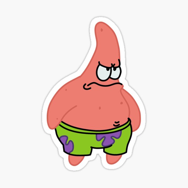 Angry Patrick 2 Sticker For Sale By Morganleahh Redbubble 6550