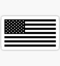 American Flag - Black and White Version Sticker