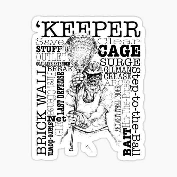 Word Montage-'KEEPER (border) Sticker