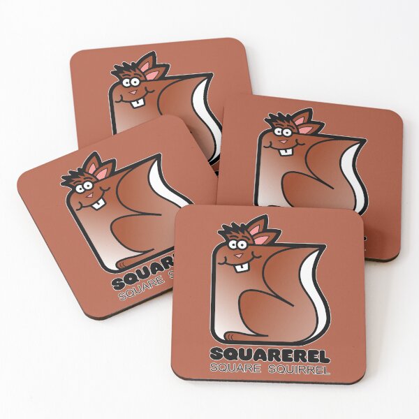 Item preview, Fun Graphic Retro Square Squirrel Squarerel Brown designed and sold by Quooki.