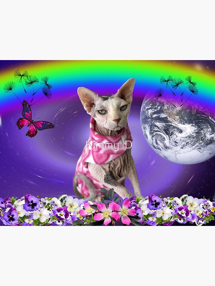 Lily Blue Cat Shirt - For Hairless Sphynx Cats