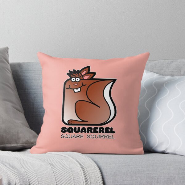 Item preview, Fun Graphic Retro Square Squirrel Squarerel Pink designed and sold by Quooki.