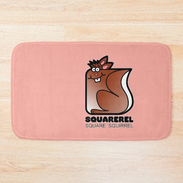 Item preview, Fun Graphic Retro Square Squirrel Squarerel Pink designed and sold by Quooki.