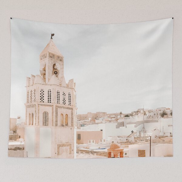 Item preview, Pink buildings in Sousse in Tunisia designed and sold by Melissa Peltenburg.