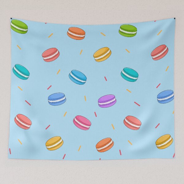 Item preview, Rainbow Macarons pattern designed and sold by CricketDoodles.