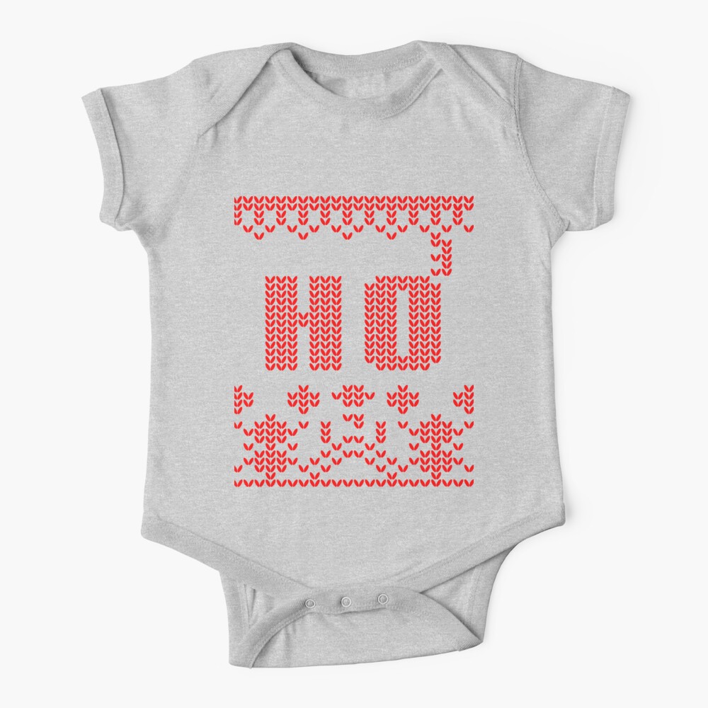 Ugly Christmas Sweater Nordic Ho Ho Ho Baby One Piece By Lfang77