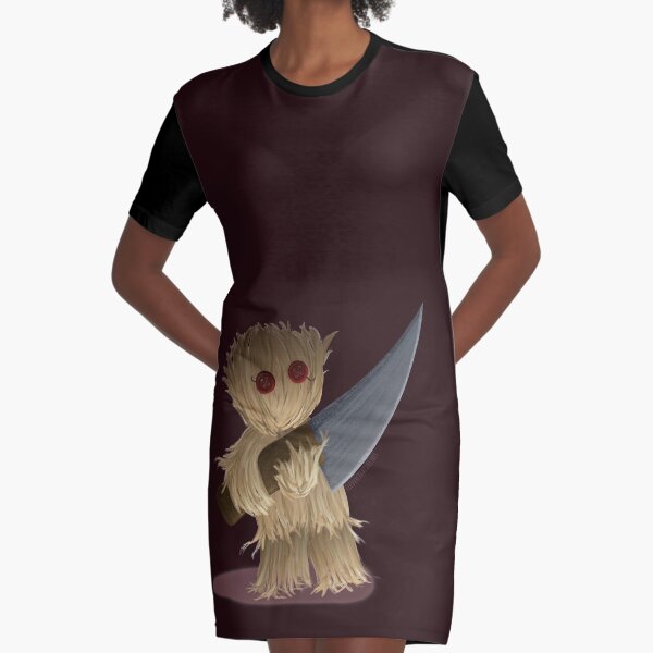 Straw Doll Graphic T-Shirt Dress