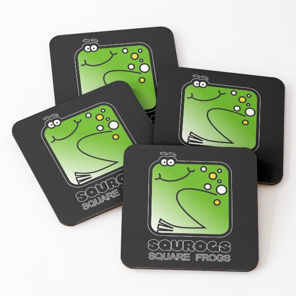 Item preview, Square Frog Retro Minimalist Squrogs Black designed and sold by Quooki.