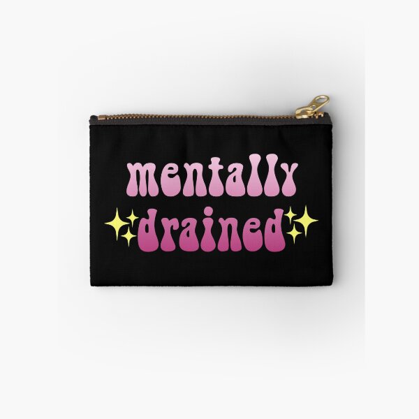 Item preview, mentally drained sparkly gradient Meme Text designed and sold by everything4eva.