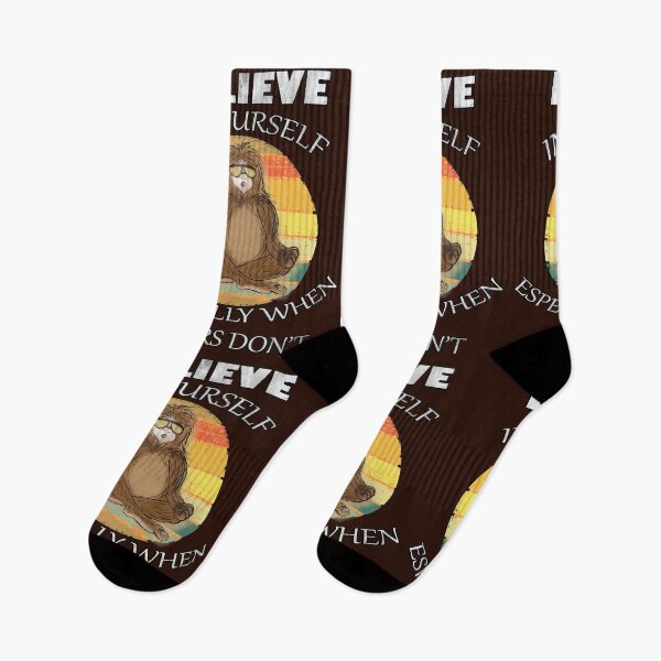 Item preview, Bigfoot Funny Quote: Believe In Yourself, Especially When Others Don't, Zen Cryptid Sasquatch designed and sold by Cute & Sassy Custom Gifting Boutiques.
