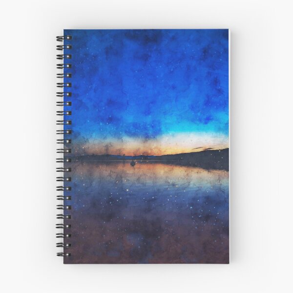 Item preview, Sunrise over a lake, watercolour painting designed and sold by Paintings By Simon .