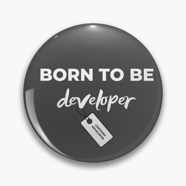 Item preview, Born to be developer certified developer gift for him, gift for her, gift for programer,developer,coder designed and sold by DevDn.