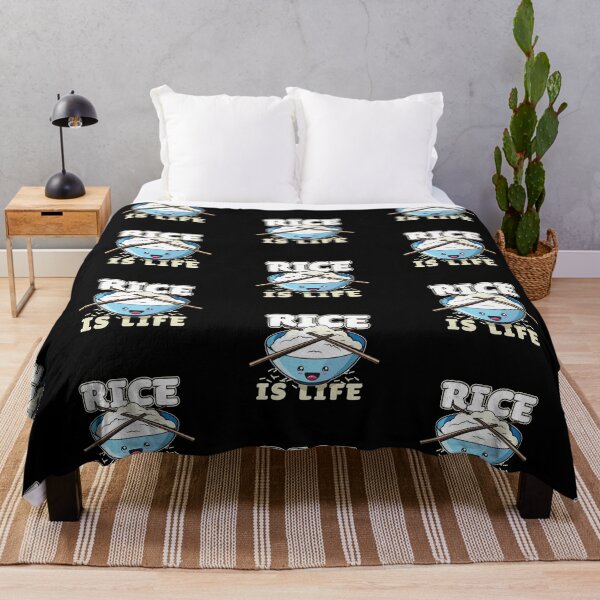 Aperçu de l'œuvre Rice is Life Kawaii Anime Caractère Mignon Nourriture Riz Philippin créée et vendue par illustreat.