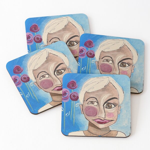Item preview, Fun, Funky, Illustrative Abstract Portrait - Female, No. 6 designed and sold by Lori Rivera.