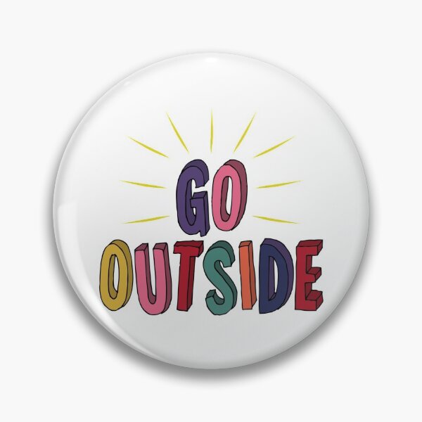 Item preview, Go Outside Rainbow Block Letters designed and sold by Milasneeze.