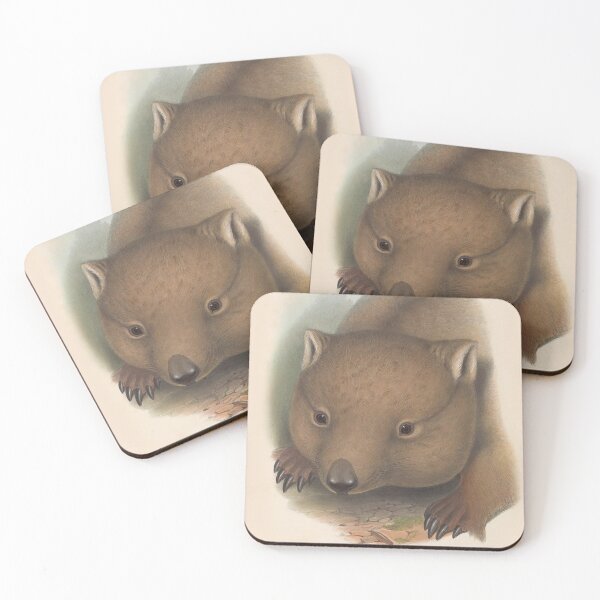 Artikelvorschau, Wombat illustration Australian animals series entworfen und verkauft von Vintage Designs +.