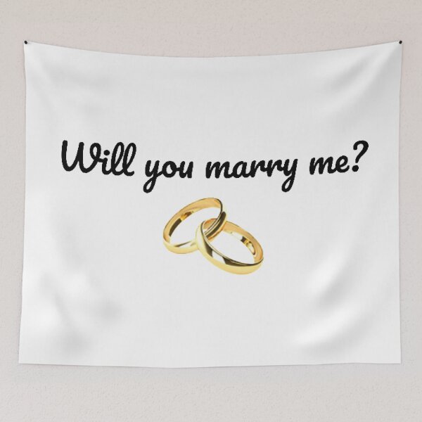 Item preview, Will You Marry Me Typography  designed and sold by IslandDrip.
