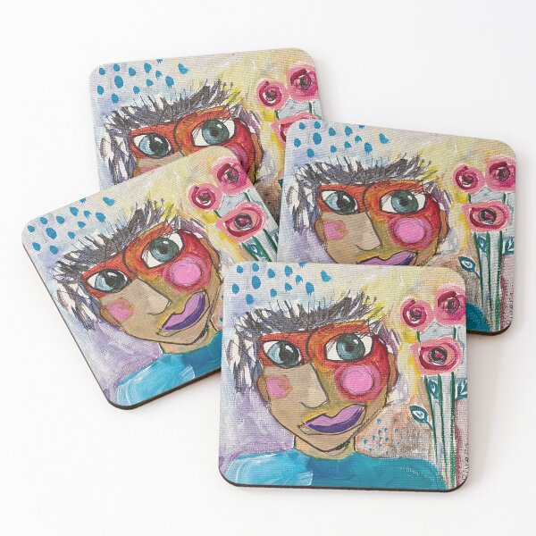 Item preview, Fun, Funky, Illustrative Abstract Portrait - Female, No. 1 designed and sold by Lori Rivera.