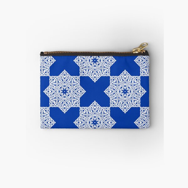 Item preview, Eastern white and royal azure pattern designed and sold by fowons.