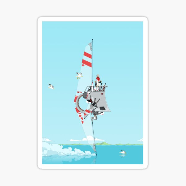 Fin Ship Sticker