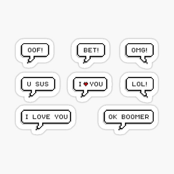 Item preview, Gen Z Speech Bubble - Pixel Pack designed and sold by goal-getter.