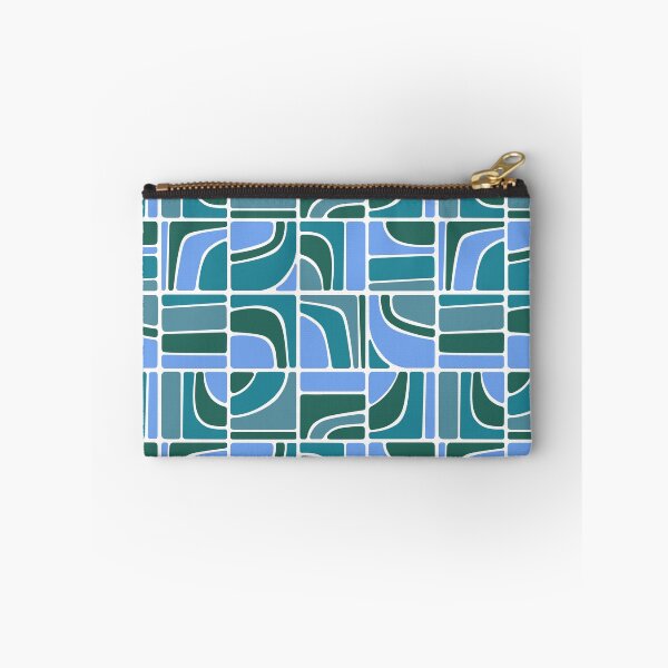 Item preview, Mod Design Shapes Blue Periwinkle, Eames Era, Vintage 1970s designed and sold by theodoredesign.