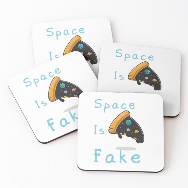 Item preview,  Space Is Fake But Slide of Pizza Is Not Funny Gift Ideas designed and sold by Shirt  Paradise Art ⭐⭐⭐⭐⭐.