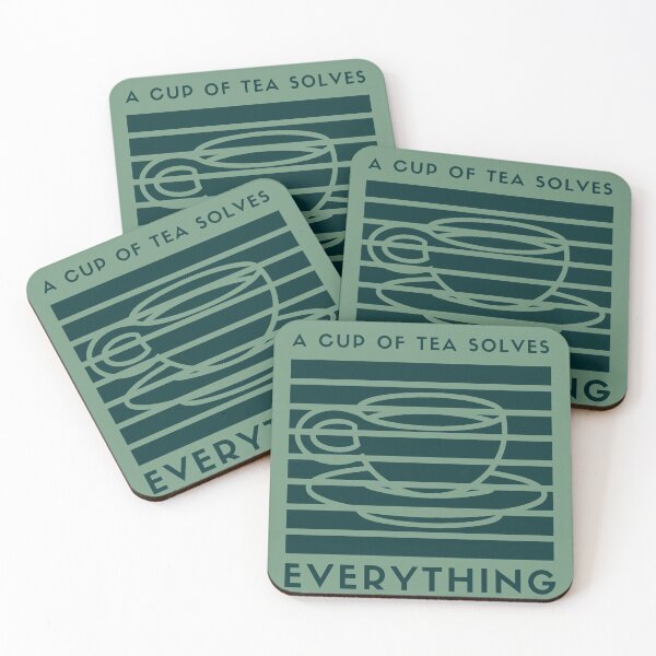 Item preview, A Cup Of Tea Solves Everything designed and sold by AmberSiraj.
