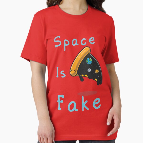 Item preview,  Space Is Fake But Slide of Pizza Is Not Funny Gift Ideas designed and sold by Shirt  Paradise Art ⭐⭐⭐⭐⭐.